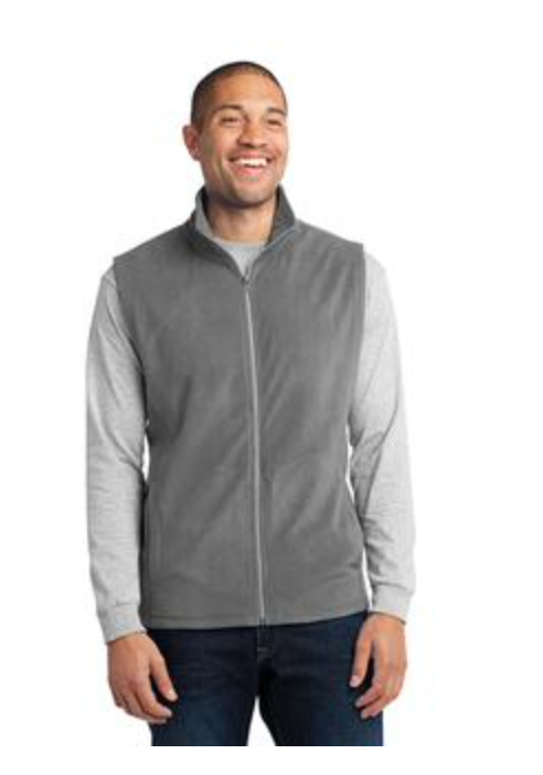 Men's  Port Authority Micro-fleece Vest in Pearl Grey Main Image